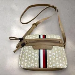 トミーヒルフィガー ショルダーバッグ ロゴ柄 トリコロール　TOMMY