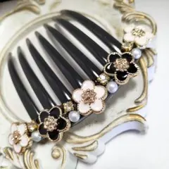 No,259 夜会巻きコーム ヘアコーム 浴衣 着物 簪 髪飾り 髪留め 卒業式
