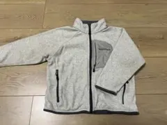 montbellキッズ フリースジャケット グレー 100