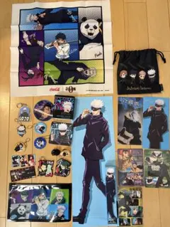 呪術廻戦セット　五條悟　アクリルキーホルダー　トレー　ポスター　缶　ステッカー