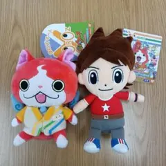 タグ付き 妖怪ウォッチ ヨロズマート限定 くったりぬいぐるみだニャン 2点セット