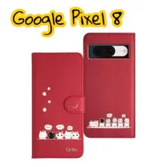 新品✨ Google Pixel 8 手帳型 スマホケース レッド ピクセル