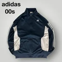 00s adidas トラックジャケット　パフォーマンス刺繍ロゴ　バック刺繍ロゴ