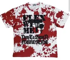 FLEX WIT ME プリント Tシャツ レッド ホワイト - メルカリ
