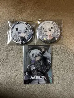メルト・ダ・テンシ　缶バッジ、カードまとめ売り　メルトくん