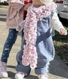 토끼 귀가 달린 새로운 데님 오버롤 90cm