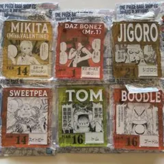 ワンピース　アクリルブロックチャーム　6点セット