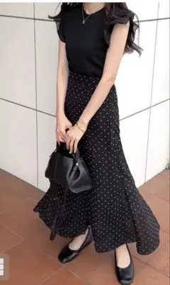 グレイル ♡ドット柄フレアスカート