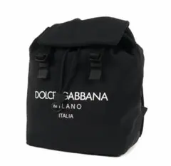 D&G ドルチェ＆ガッバーナ ナイロン リュック バックパック Y2Kロゴ 黒