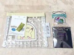 コメダ珈琲ポケモンチャーム&3COINSポケピースミニクリアポーチセット