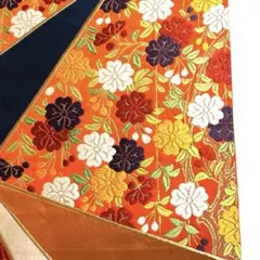 【極美品】正絹 袋帯 六通 華やか 花車文様 唐織 振袖 訪問着 フォーマル