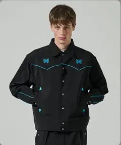 未使用 Needles ニードルズ ウエスタンジャケット L ブラック Needles - トラックジャケット L ブラック グレー ニードルス