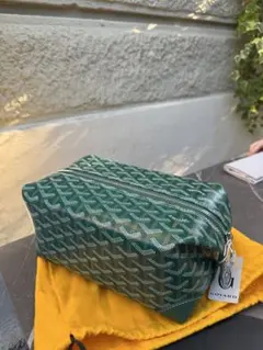 GOYARD ゴヤール ボウリング25トイレタリーバッグ グリーン - メルカリ