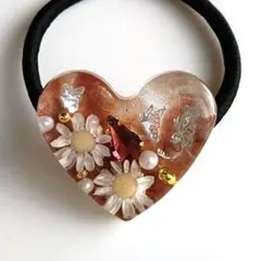 ヘアゴム レジン ハート 655