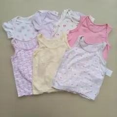 UNIQLO　80cmベビーメッシュ肌着セット 7点　半袖　タンクトップ