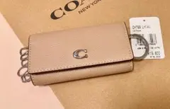 新品 coach 6 リング キー ケース トープ