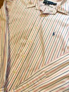 メンズもOK！Ralph Lauren パステルストライプシャツ