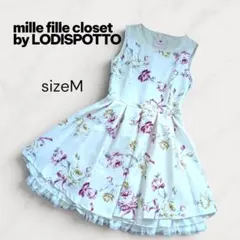 【美品】LODISPOTTO M 花柄フレアワンピース ノースリーブのサムネイル