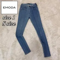 EMODA エモダ スキニーデニム ライトブルー 美脚 ストレッチ y2k Sのサムネイル
