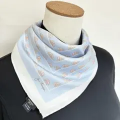 4-12.JIM THOMPSON ゾウモチーフ　スクエア　シルクツイルスカーフ