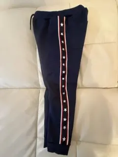 ネイビー色ジャージ120cm サイド星柄