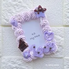 ホイップデコ　トレカケース　紫　ピンク　星　チョコ　Love　硬質ケース