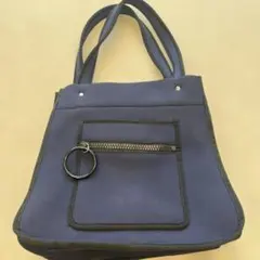 PAPILLONNER ネイビー トートバッグのサムネイル