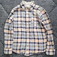 ミキハウス チェック柄長袖シャツ　リバーシブル