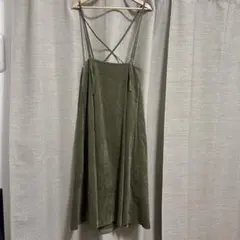 RETRO GIRL オリーブグリーン キャミワンピース ロング丈