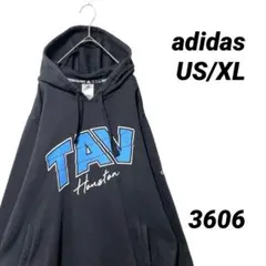 adidas アディダス プルオーバーパーカー チームロゴ XL ブラック