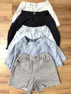 女の子　ショートパンツ　スカート　5点セット　140〜150