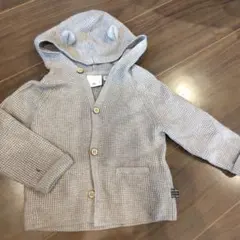 ZARA BABY くま耳 フード付き カーディガン 74cm