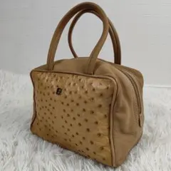 LOEWE　ハンドバッグ　ミニサイズ　オーストリッチ　ナッパレザー