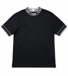 FENDI ロゴ モックネック Tシャツ ブラック Lのサムネイル