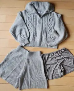 GLOBAL WORK　ケーブルニットセットアップ/150