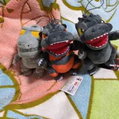GODZILLA ゴジラ デフォルメぬいぐるみマスコット ３種セット