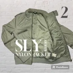 SLY スライ ライダース ジャケット 長袖 レディース グリーン M 2