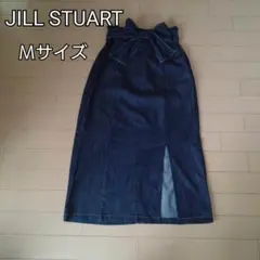 【美品!】JILLSTUARTデニムロングスカートリボンジルスチュアート*100