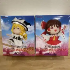 東方Project ゆっくり風デフォルメフィギュア　霧雨魔理沙　博麗霊夢
