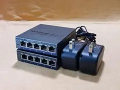 ★NETGEAR GS105Ev2 5ポート GbE スイッチングハブ2台セット