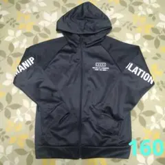 CLOSSHI SPORTS フード付きジャケット 黒 パーカー フーディ