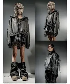 DIG YOUR OWN GRAVE】LEATHER ZIP HOODY - メルカリ