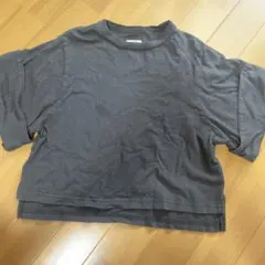 O&G クロップド丈 Tシャツ ブラック　110のサムネイル