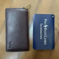 Polo Ralph Lauren レザーキーケース ダークブラウン