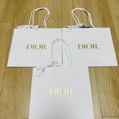 ディオール 紙袋 ショッパー 蜂マーク入り 2枚セット ピンク リボン