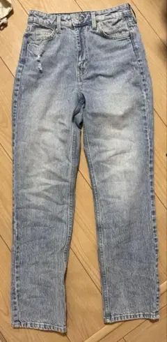 H&M VINTAGE STRAIGHT ハイウエスト デニム パンツ