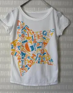 #2210 G-FIT ジーフィット 半袖Tシャツ M ホワイト スター柄のサムネイル