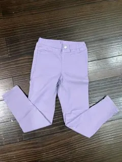 【120】☆美品☆GU ストレッチラベンダー パンツ