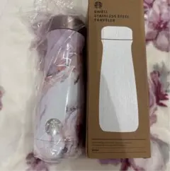 Starbucks スタバ　韓国限定　S'well 水筒 大理石 韓国スタバ】x Swell☆SS Swell Marble Travler Tumbler 591ml