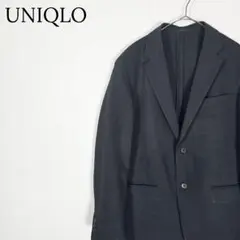 【薄手】ユニクロ テーラードジャケット 背抜き 黒 サマージャケット